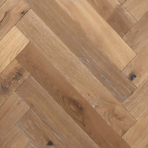 Image of flooring sample of Provenza Herringbone Reserve Collection - Sienna Sand - PROHER1001