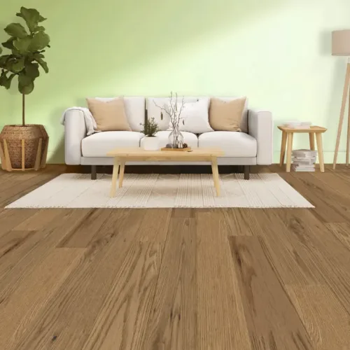 Flooring sample of Fuzion Nordic Lights Collection - Boreal Beige NLOAK190BO