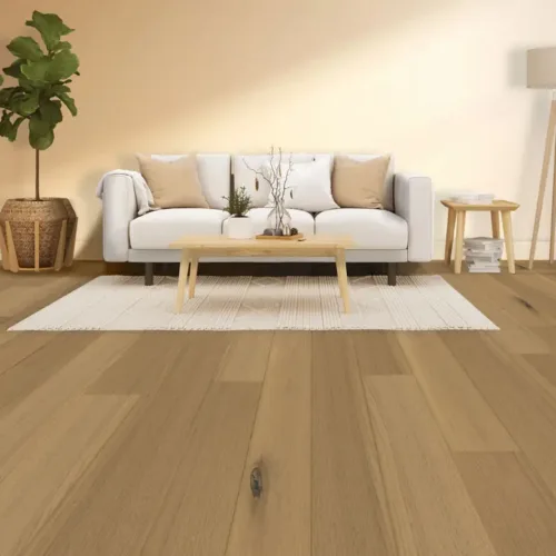 Flooring sample of Fuzion Nordic Lights Collection - Whispering Wheat NLOAK190WP