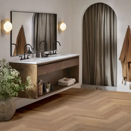 Flooring image of Anderson Tuftex - European Ash Herringbone Collection - Ballet - AA846-17060
