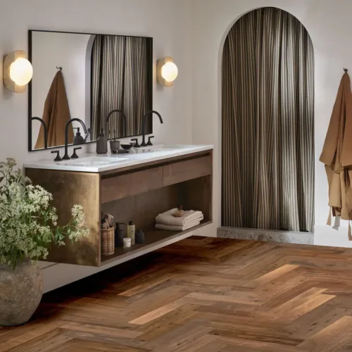 Flooring image of Anderson Tuftex - Revival Walnut Herringbone Collection - Era - AA833-17044