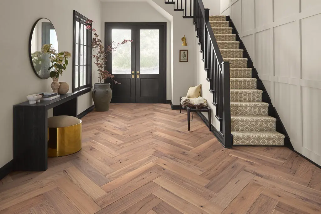 Flooring image of Anderson Tuftex - Revival Walnut Herringbone Collection - Sirocca - AA833-17045