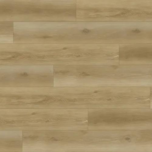 Close-up of Medford honey-caramel waterproof luxury vinyl plank — warm light wood-grain finish from LW Flooring