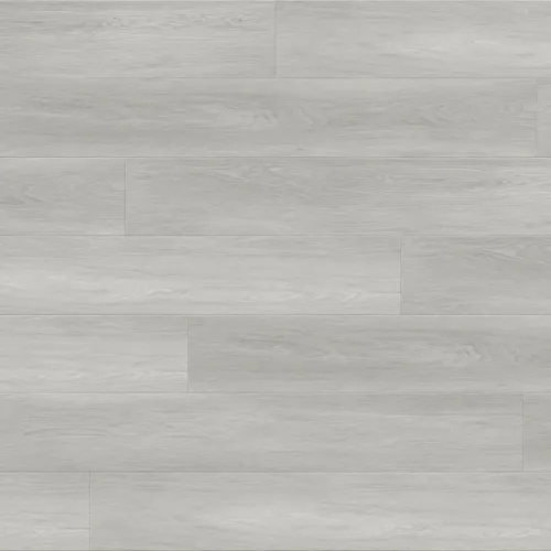 Close-up of Quincy soft cool-grey waterproof luxury vinyl plank — neutral grey wood-grain finish from LW Flooring